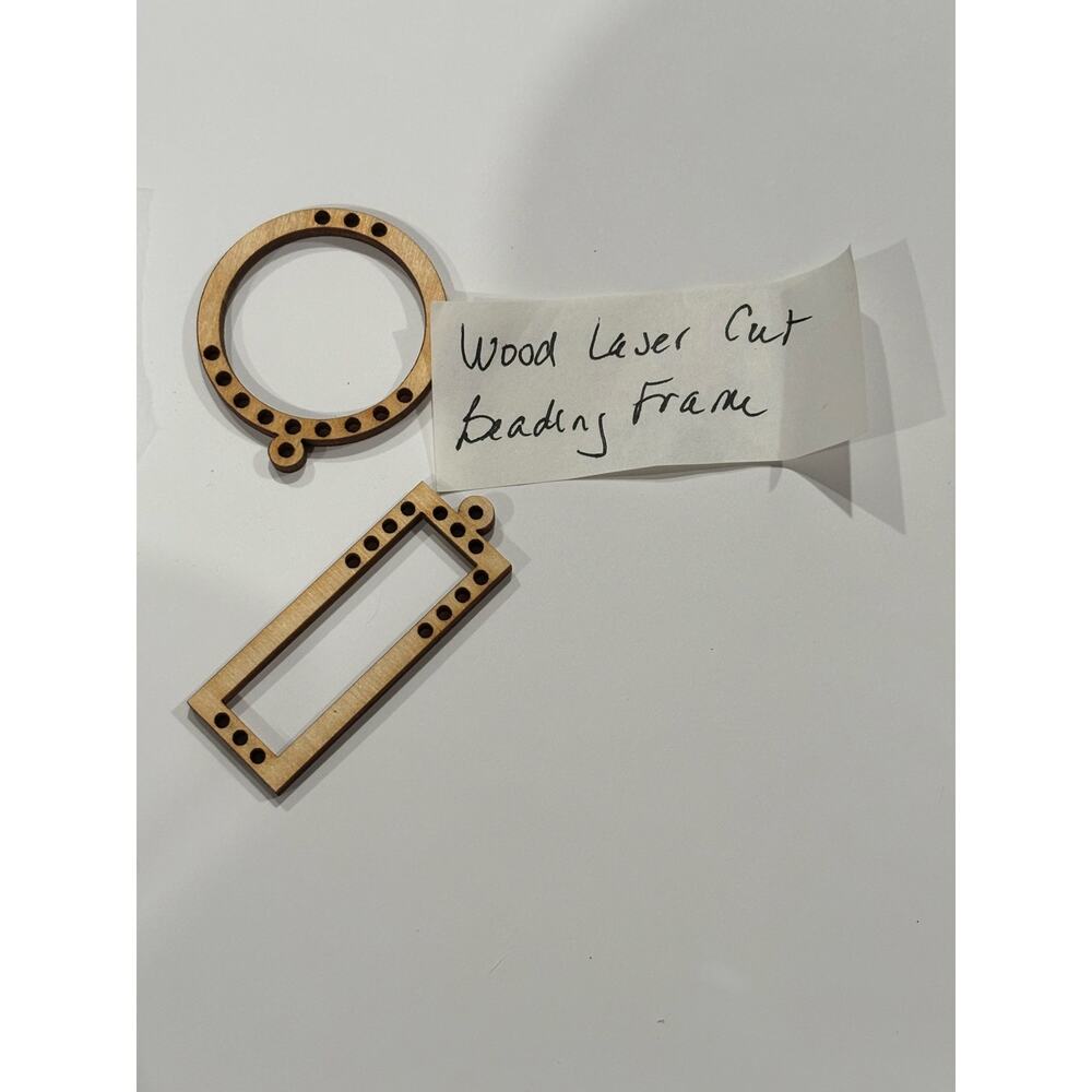 Wood Laser Cut Beading Frame with free tutorial